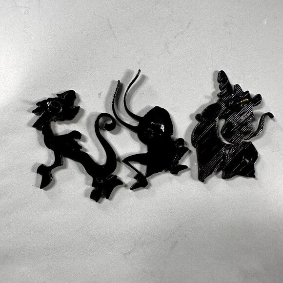 Lucky Mushu Dragon Lapel Pin Bug Mulan Princess Brooch Jewelry Accessories Pin - Picture 5 of 9